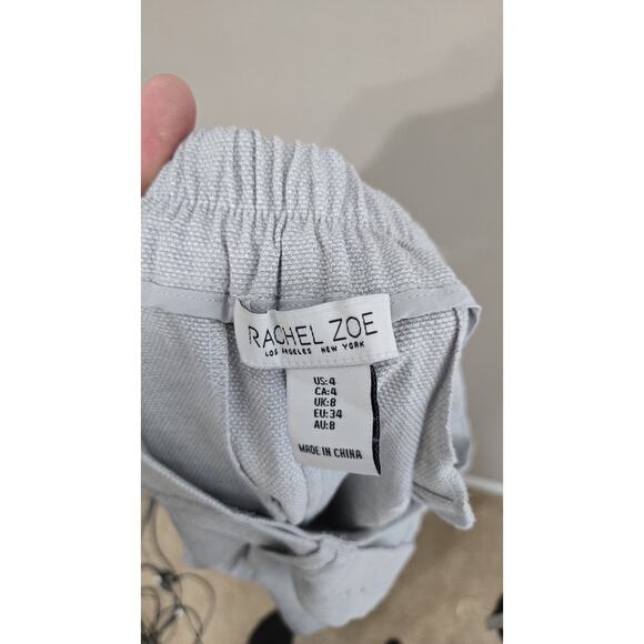 Rachel Zoe Women’s Gray High Waist Pleated Belted Shorts Size 8 NWT - Picture 4 of 7